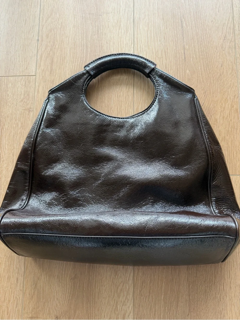NWT Kate Spade NY Maximillian Maxwell Owl Patent Leather Handbag Bag Tote SUEDE